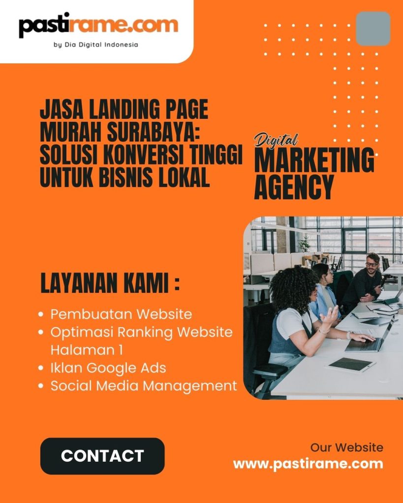 Jasa Landing Page Murah Surabaya: Solusi Konversi Tinggi untuk Bisnis Lokal