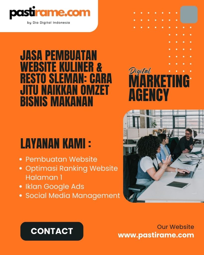 Jasa Pembuatan Website Kuliner & Resto Sleman: Cara Jitu Naikkan Omzet Bisnis Makanan
