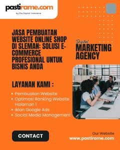 Jasa Pembuatan Website Online Shop di Sleman: Solusi E-Commerce Profesional untuk Bisnis Anda