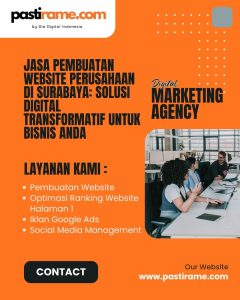 Jasa Pembuatan Website Perusahaan di Surabaya: Solusi Digital Transformatif untuk Bisnis Anda