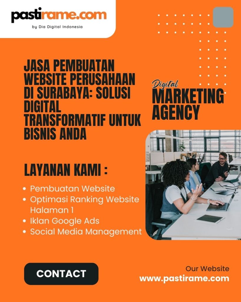 Jasa Pembuatan Website Perusahaan di Surabaya: Solusi Digital Transformatif untuk Bisnis Anda