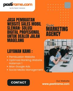 Jasa Pembuatan Website Sales Mobil Sleman: Solusi Digital Profesional untuk Dealer Jalan Magelang
